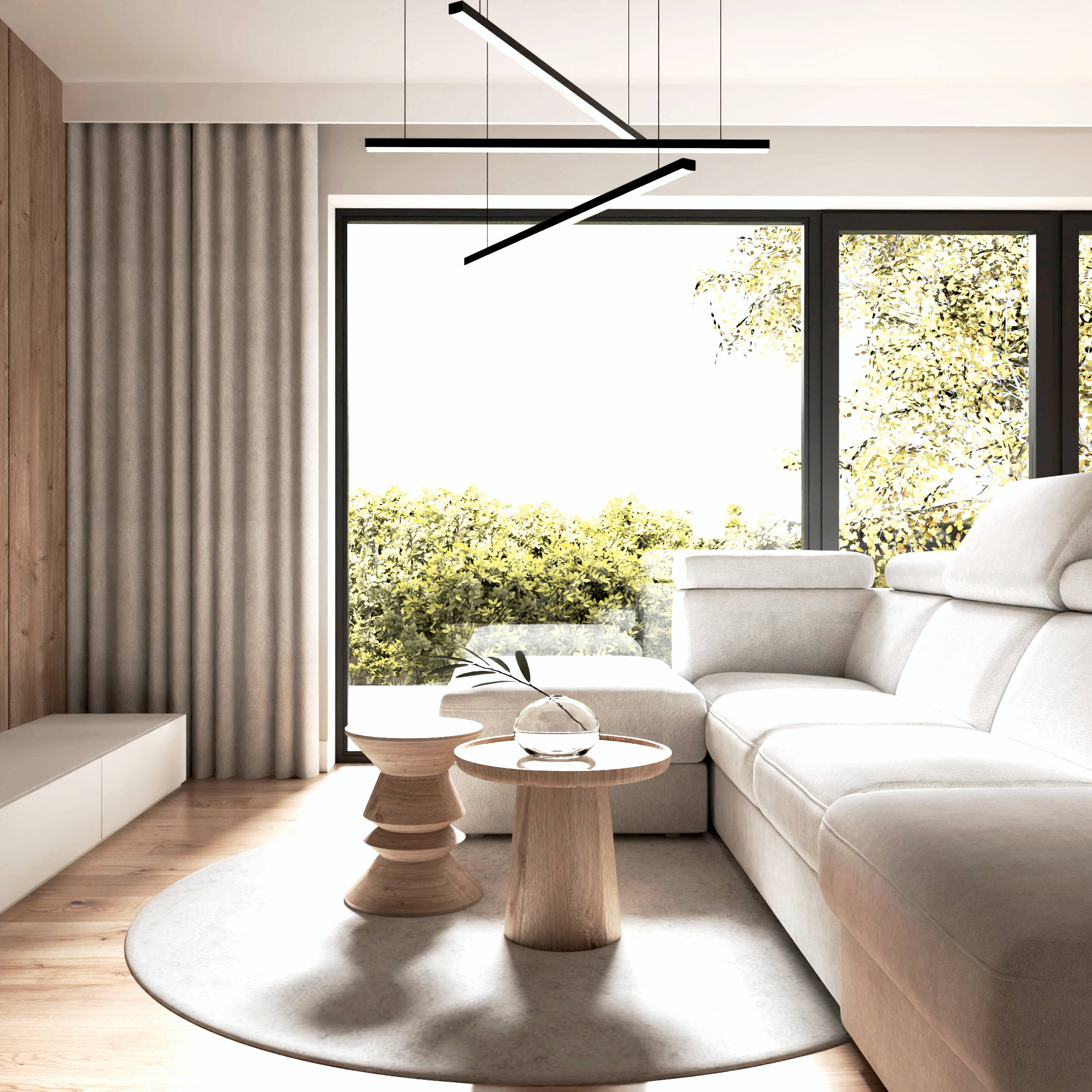 minimalistyczny salon